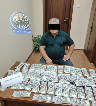 Image of 'In Jizzakh, the deputy hokim was caught taking a bribe.'