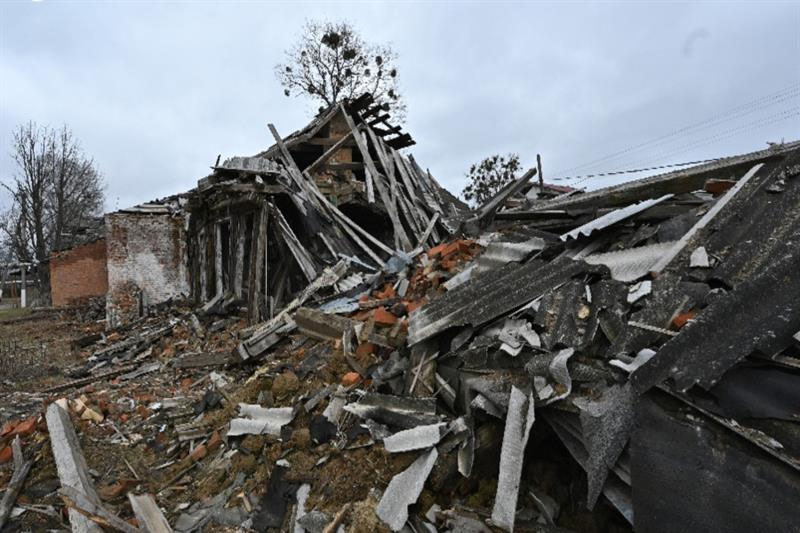 Image of 'Following Russia's attack on Ukraine, a hospital in the country was set on fire.'