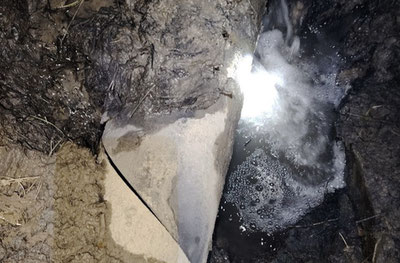 Image of 'An excavator hit a high-pressure gas pipeline in Bukhara.'
