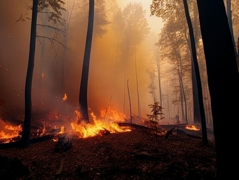 Image of 'In Spain, at least four people died as a result of forest fires.'