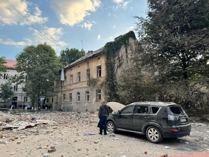 Image of 'The Russian army targeted Western Ukraine — there are casualties in Lviv.'