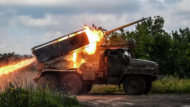 Image of 'Russian forces struck a military-industrial complex in Ukraine.'