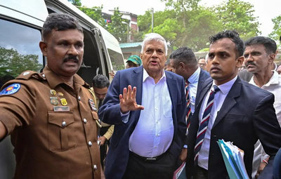 Image of 'The former president of Sri Lanka has been arrested.'