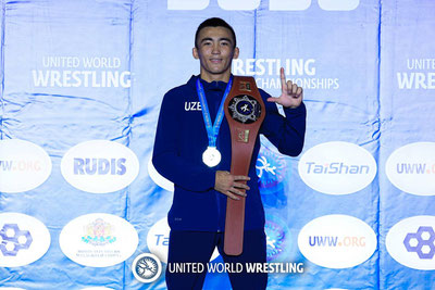 Изрображение 'Айтжан Халмаханов стал чемпионом мира по спортивной борьбе'