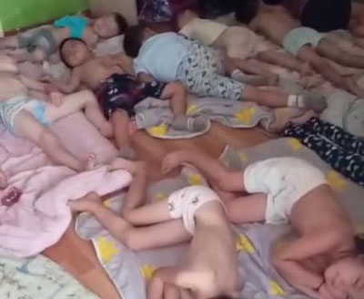 Изрображение 'В наманганском детсаду воспитанники спали на полу?'