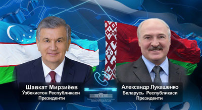 'Mirziyoyev Lukashenkonі tavallud kuni bilan tabrikladі'ning rasmi