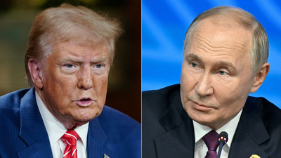 Image of 'A "ginger cat" came between Trump and Putin.'