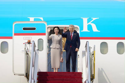 Image of 'Shavkat Mirziyoyev's official visit to China has concluded.'