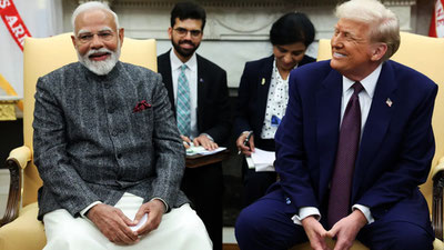 Image of 'Trump is cooling relations with India, while Modi is getting closer to China and Russia.'