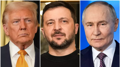 Image of 'Trump announced a telephone conversation with Putin and Zelenskyy.'