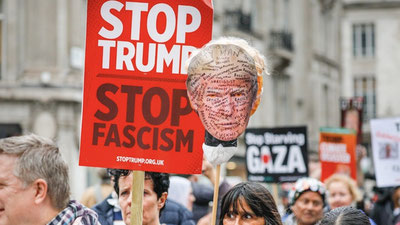 'Лондонда минглаб одамлар Трампга қарши чиқди'ning rasmi