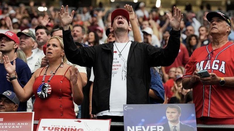Image of 'A memorial service was held in the USA for Charlie Kirk.'