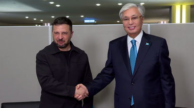 Image of 'Vladimir Zelensky met with Tokayev (video)'