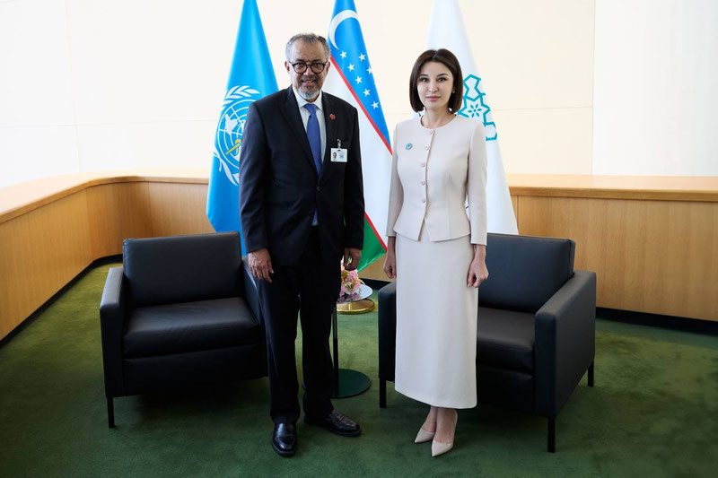 Image of 'Ziroat Mirziyoyeva called for global cooperation for children's lives at the UN.'