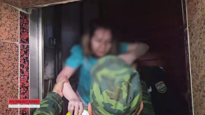 Image of 'Five people were trapped in an elevator in Tashkent.'