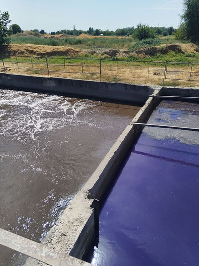 Image of 'The "Bozsuv" channel has been found to have colored wastewater.'