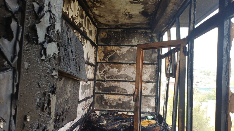 Изрображение 'В Намангане в квартире произошел пожар'