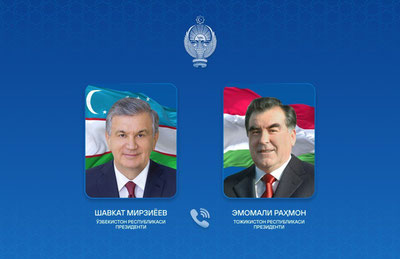 'Shavkat Mirziyoyev Emomali Rahmonni tug'ilgan kuni bilan tabrikladi'ning rasmi