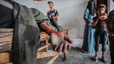 Image of 'More than 20,000 children were killed in Gaza.'