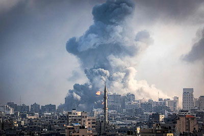Image of 'A celebration of peace is taking place in the streets of Gaza.'