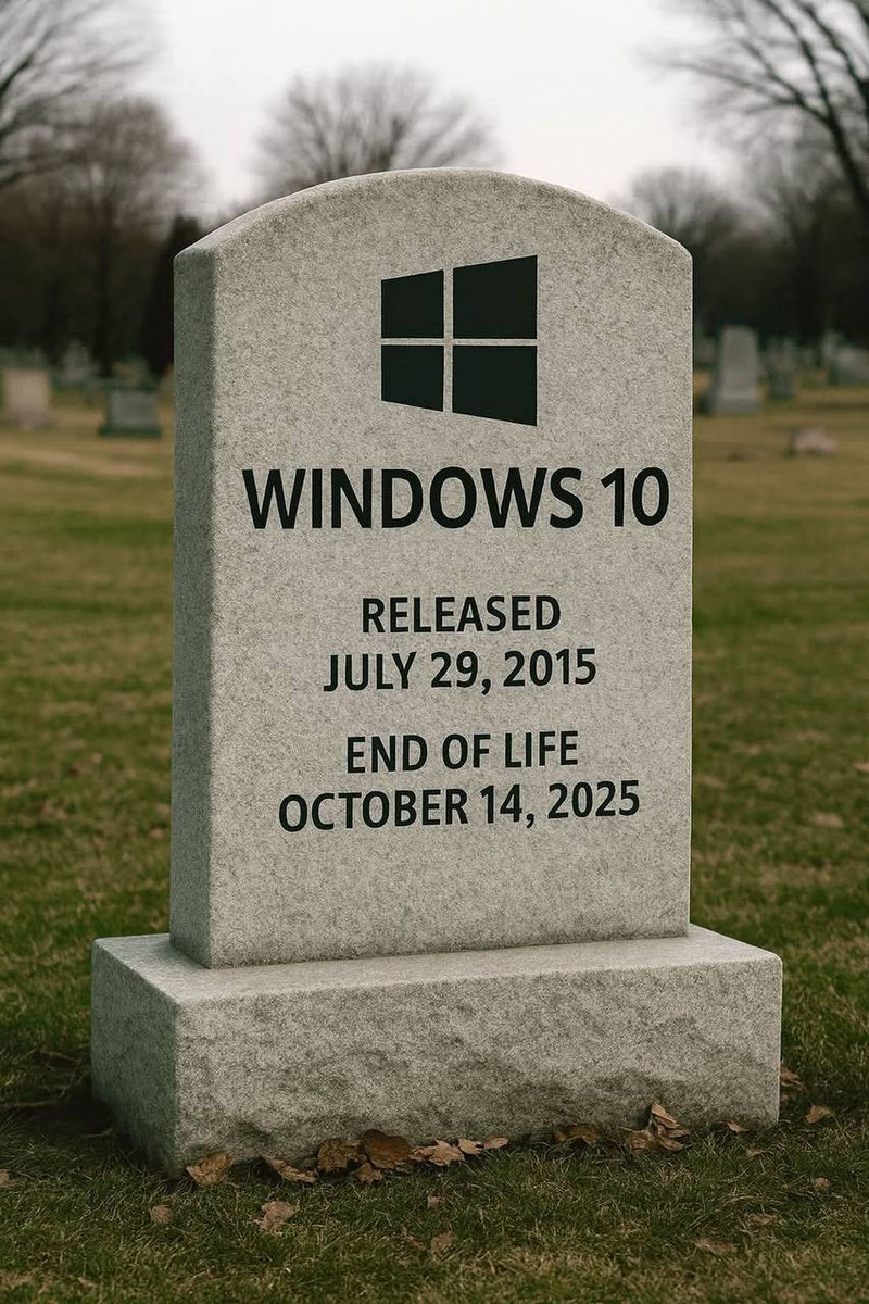 Изрображение 'Microsoft прекратила поддержку Windows 10'
