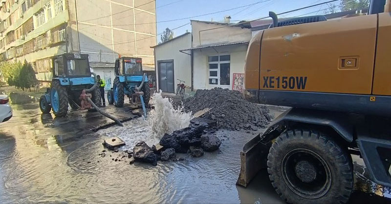 Изрображение 'В Янгихаётском районе 570 домохозяйств остались без газа из-за повреждения газопровода'