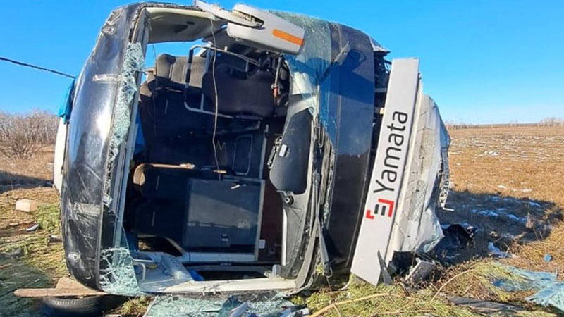 Изрображение 'В России автобус с узбекистанцами попал в аварию'