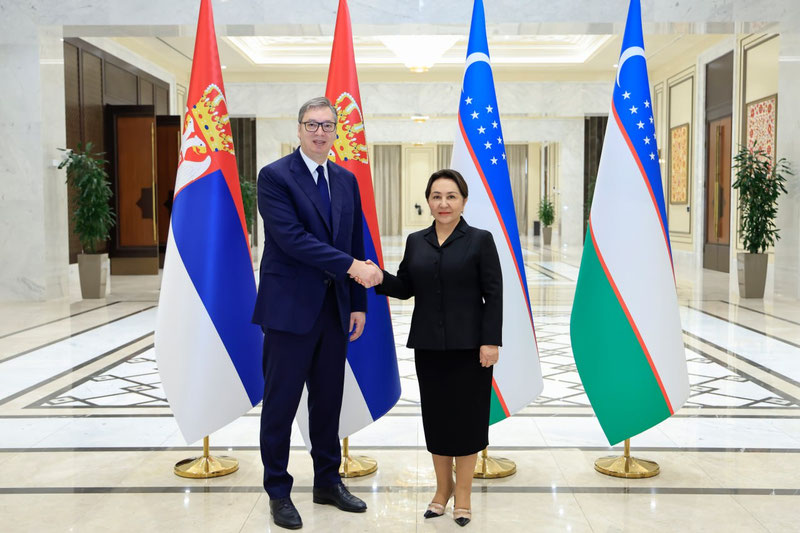 Изрображение 'Глава Сербии посетил Сенат и Министерство цифровых технологий Узбекистана'