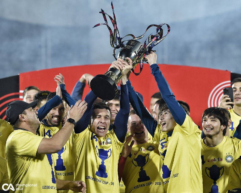 Изрображение 'Ташкентский «Пахтакор» стал 14-кратным обладателем Кубка Узбекистана'