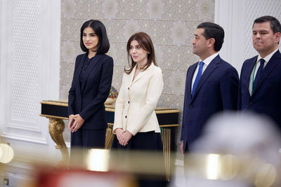 Image of 'Saida Mirziyoyeva congratulated UNESCO Director-General on being awarded the "Dustlik" Order.'