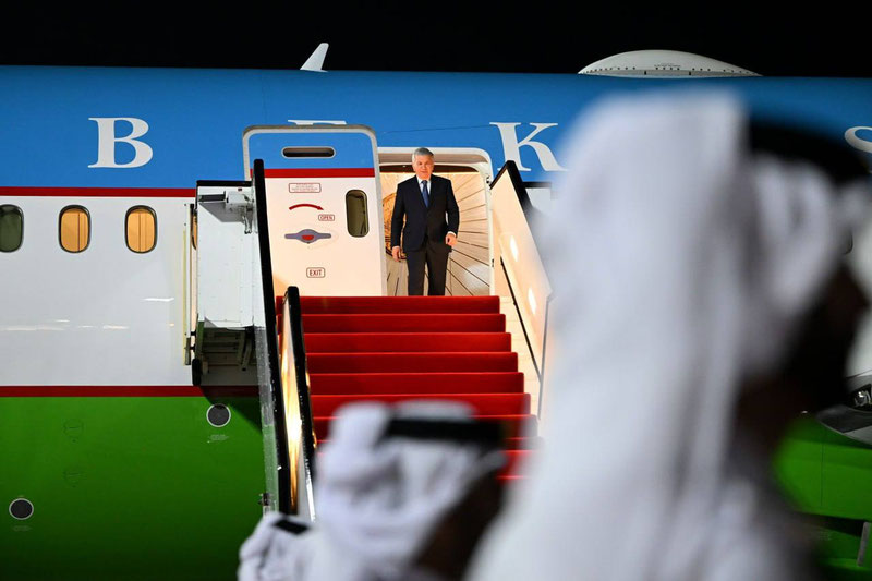 Изрображение 'Президент Шавкат Мирзиёев прибыл с рабочим визитом в Катар'