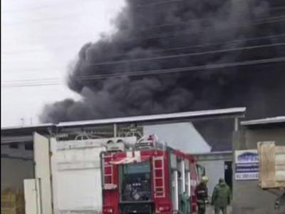 Image of 'A workshop burned down in Tashkent'