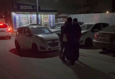 Image of 'Measures are not being taken against the man harassing a woman in Tashkent.'