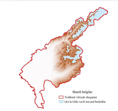 Изрображение 'Лавинная опасность объявлена в горных районах Ташкентской области'
