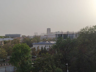 Изрображение 'Дышать воздухом в Ташкенте снова очень вредно для здоровья'