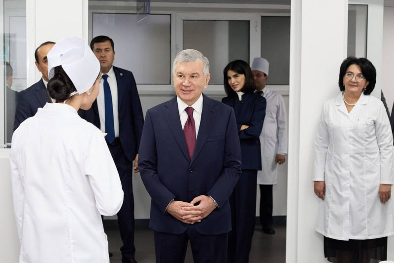 Изрображение 'Шавкат Мирзиёев посетил Ташкентский государственный медицинский университет'