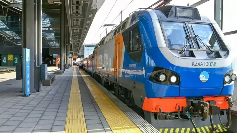 Изрображение 'Казахстан запускает поезд повышенного комфорта между Алматы и Ташкентом'