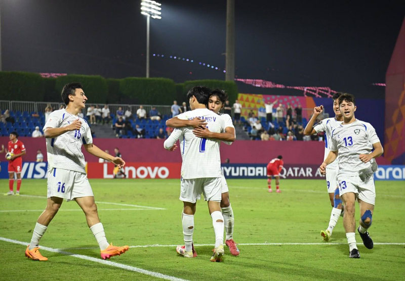 Изрображение 'Юношеская сборная Узбекистана по футболу разгромила Панаму'