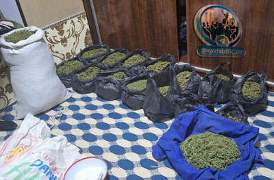 Image of 'About 21 kilograms of narcotic substances were found in a citizen's home in Chiroqchi.'
