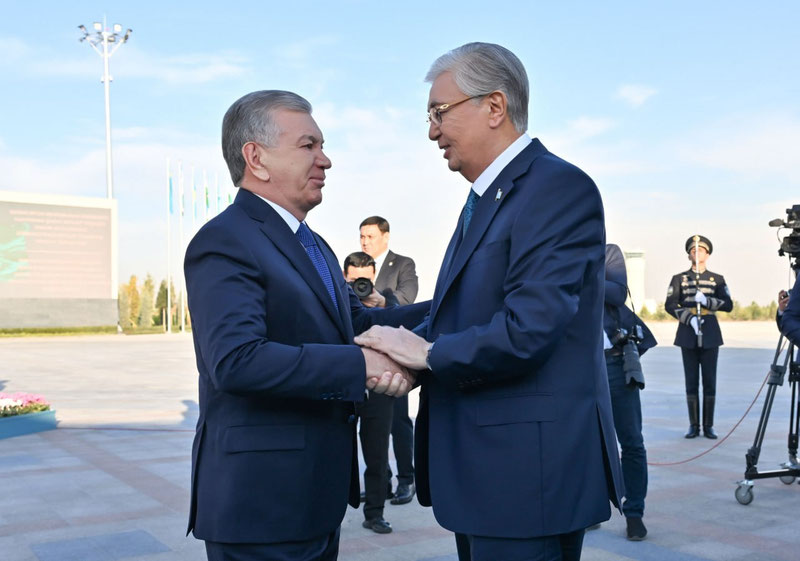 Изрображение 'Начался визит главы Казахстана в Узбекистан'