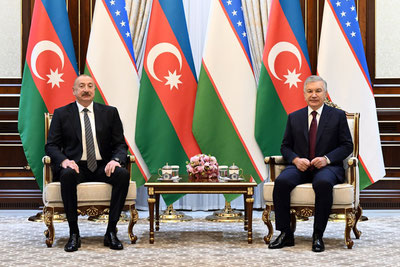 Image of 'Mirziyoyev met with Aliyev'