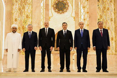 'Марказий Осиё етакчилари Тошкентдаги Ислом цивилизацияси марказига ташриф буюрди'ning rasmi