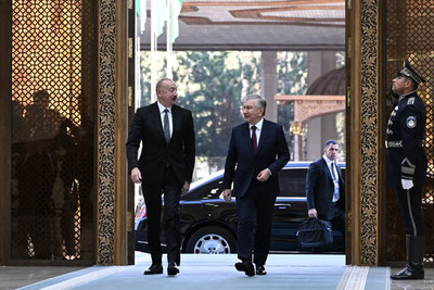 Изрображение 'Президент Узбекистан провели встречи с главами Азербайджана, Кыргызстана и Таджикистана'