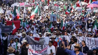 Image of 'Protests against the government have begun in Mexico.'