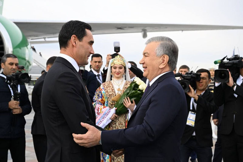 Изрображение 'Президент Туркменистана прибыл в Узбекистан с государственным визитом'