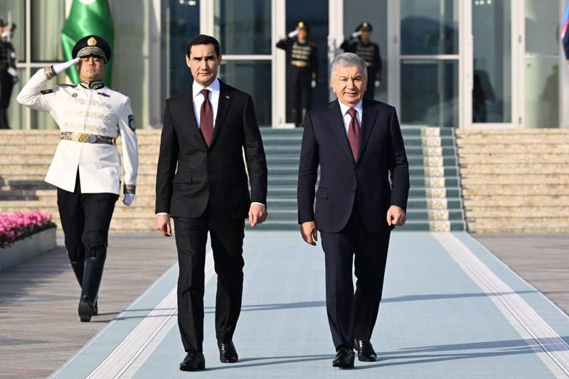 Изрображение 'Визит главы Туркменистана в Узбекистан завершен'