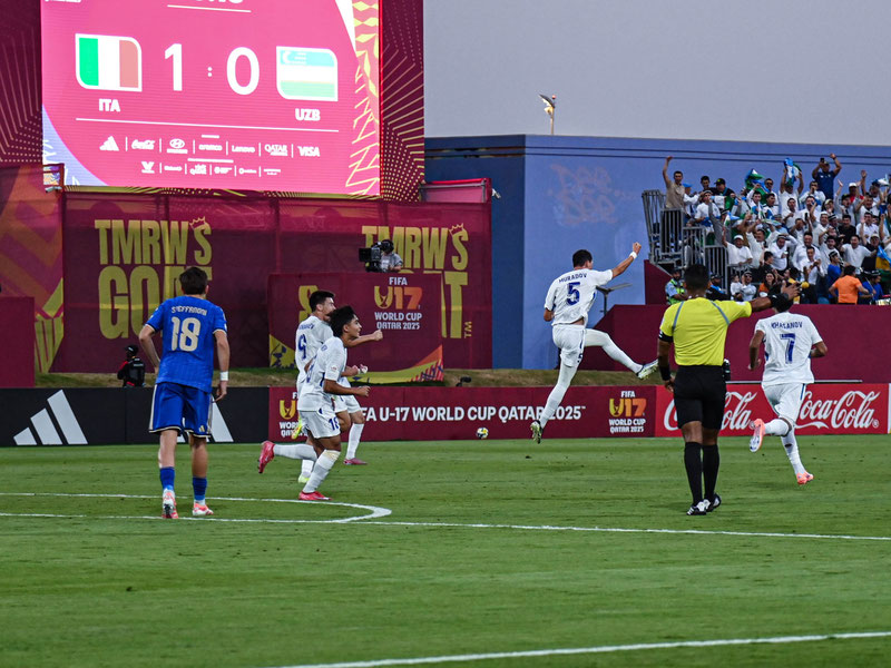 Изрображение 'Сборная Узбекистана завершила участие в чемпионате мира до 17 лет'