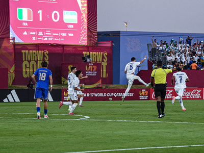 Изрображение 'Сборная Узбекистана завершила участие в чемпионате мира до 17 лет'