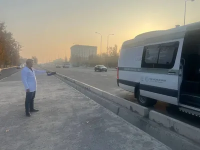 Изрображение 'Мобильные эколаборатории начали работу во всех районах Ташкента'