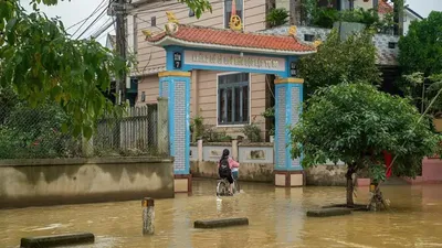 Image of 'The devastating flood in Vietnam killed 90 people.'